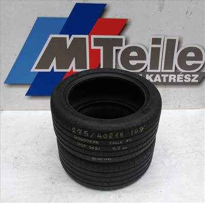 (2db | ÁR/DB)[GYÁRI HASZNÁLT] GOODYEAR - EAGLE F1  | 275/40R18 103Y DOT: 2821 | 5.2MM